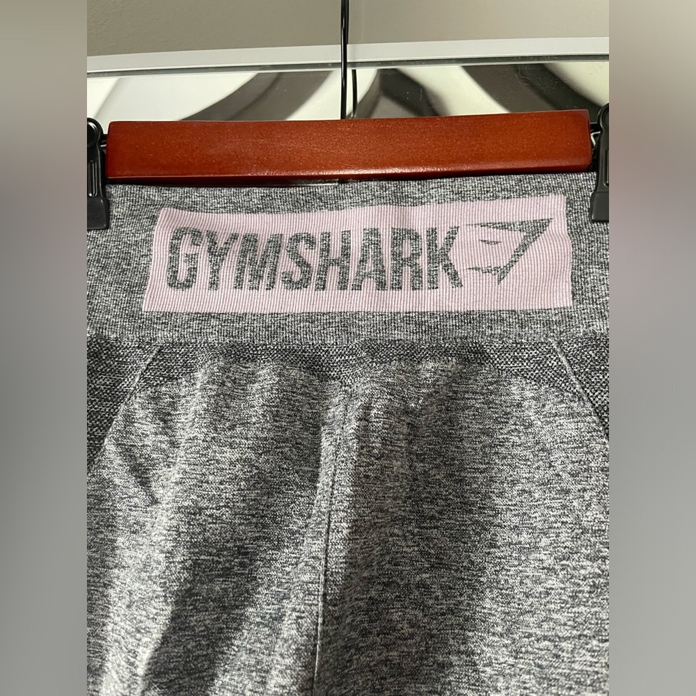 Gymshark Gray and Pink Leggings Size Small